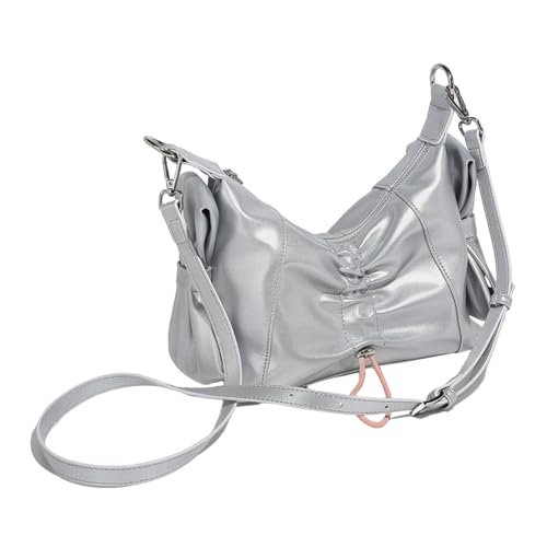 GKYQVE Frauen Umhängetasche Süße Bögen Achsel Ästhetische Handtasche All Matching Unterarm Satchel Geldbörse Für Alltägliche Frauen Mode PU Leder Unterarm Süße Bögen Schulter Schulter von GKYQVE