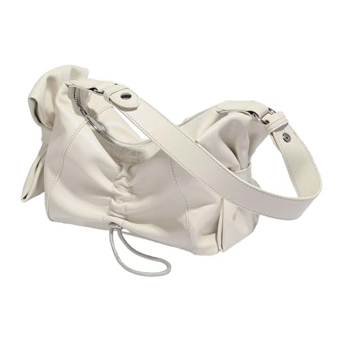 GKYQVE Frauen Umhängetasche Süße Bögen Achsel Ästhetische Handtasche All Matching Unterarm Satchel Geldbörse Für Alltägliche Frauen Mode PU Leder Unterarm Süße Bögen Schulter Schulter von GKYQVE