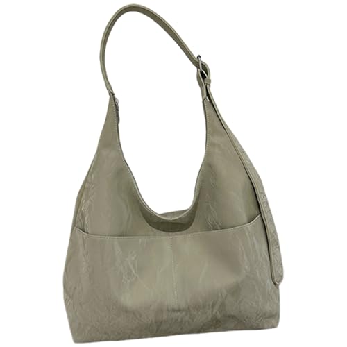 GKYQVE Frauen Unterarmtasche Mode Ästhetische Handtasche Große Kapazität Schulter Einkaufen Datieren Pu Leder Achsel Frauen Achsel PU Leder Handtasche Große Kapazität Schultereinkäufe Rivet von GKYQVE