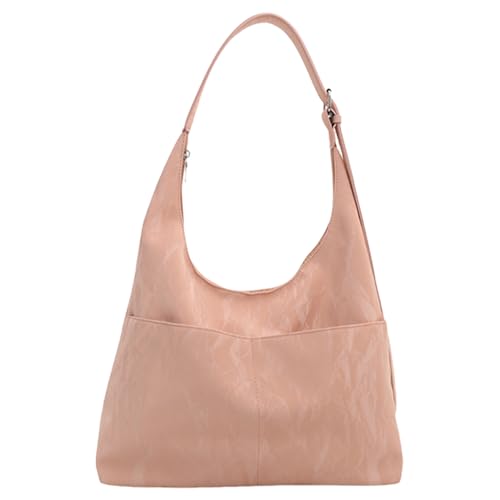 GKYQVE Frauen Unterarmtasche Mode Ästhetische Handtasche Große Kapazität Schulter Einkaufen Datieren Pu Leder Achsel Frauen Achsel PU Leder Handtasche Große Kapazität Schultereinkäufe Rivet von GKYQVE