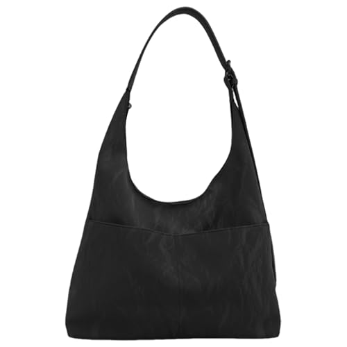 GKYQVE Frauen Unterarmtasche Mode Ästhetische Handtasche Große Kapazität Schulter Einkaufen Datieren Pu Leder Achsel Frauen Achsel PU Leder Handtasche Große Kapazität Schultereinkäufe Rivet von GKYQVE