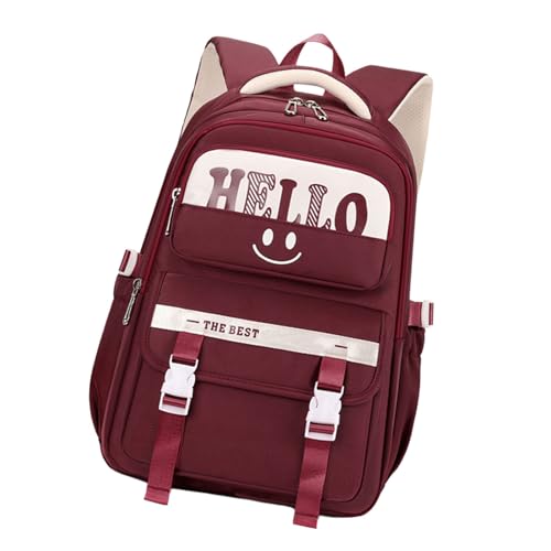 GKYQVE Geräumiger Student Rucksack Für Teenager Multi Funktionsfächer School Tasche Freizeitpack Für Mode Teen Girls Mode Schultasche von GKYQVE