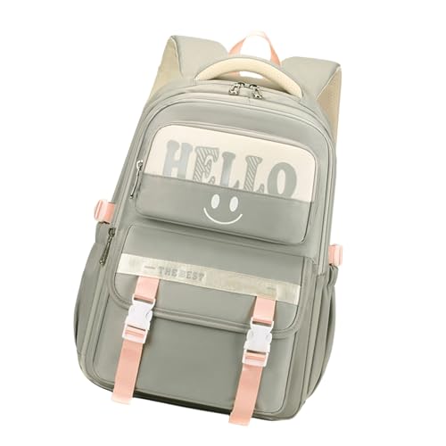 GKYQVE Geräumiger Student Rucksack Für Teenager Multi Funktionsfächer School Tasche Freizeitpack Für Mode Teen Girls Mode Schultasche von GKYQVE