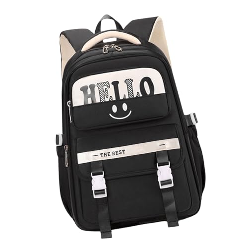 GKYQVE Geräumiger Student Rucksack Für Teenager Multi Funktionsfächer School Tasche Freizeitpack Für Mode Teen Girls Mode Schultasche von GKYQVE