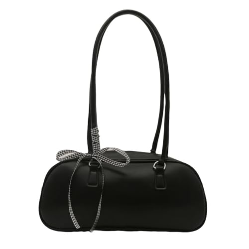 GKYQVE Große Kapazität Unterarmtasche Für Frauen Mädchen Bögen Schulter PU Leder Handtasche All Matching Achseleinkauf Frauen Bögen Schulter Achsel PU Leder Handtasche All Matching Achselstation von GKYQVE