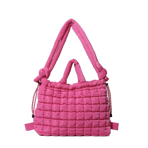 GKYQVE Großkapazität Gesteppte Umhängetasche Mit Draw Knorder Füllung Gepolsterter Puffer Handtasche Rucksack Für Reisen Freizeit Und Arbeit Füllung Stülle Umhängetasche von GKYQVE