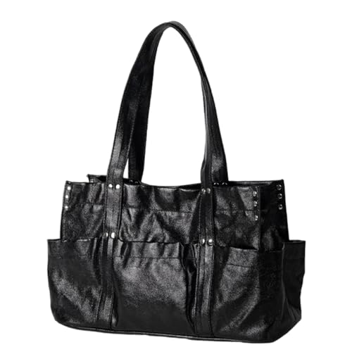 GKYQVE Großkapazität Umhängetasche Frauen Koreanische Stile Achselhöhle Einkaufsdating Trend Handtasche School Top Koreanische Stile Unterarm Großkapazität Schulter Top Achselhöhle von GKYQVE