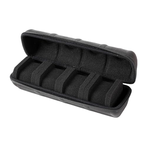 GKYQVE Herren Watch Speicher Organisatoren 4 Fach Tragbarer Speicherfall Für Zeitmesser Robuste Oxford Und Eva Materials Watch Travel Case von GKYQVE