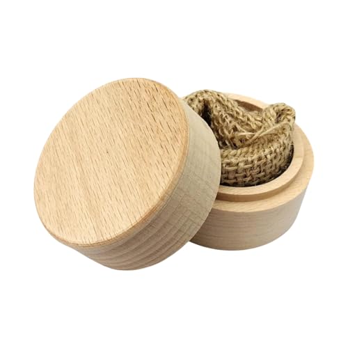 GKYQVE Holzringe Display Box Für Verlobung Und Jubiläum Stilvoller Schmuck Präsentation Hülle Unvollendete Eheringe Handgefertigter Ringhalter von GKYQVE