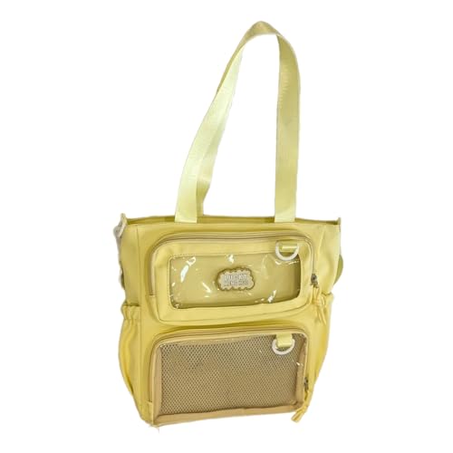 GKYQVE Japanisches Schulmädchen Itabag Mit Klarem Fenster Crossbody Bag Anime Pin Display Schulter Handtasche Buch Für Frauen Mädchen Pin Display Itabag Crossbody von GKYQVE