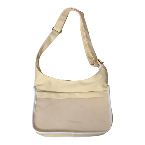 GKYQVE Japanisches Schulmädchen Itabag Mit Klarer Fenster Crossbody Tasche Student Anime Pin Display Handtasche Buch Für Frauen Mädchen Transparent Schulter von GKYQVE