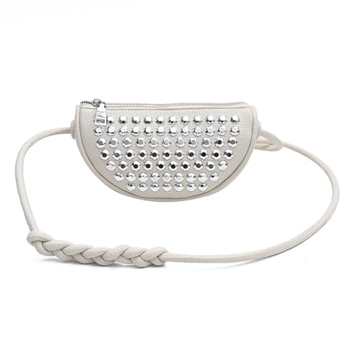 GKYQVE Kleine Crossbody Taschen Für Frauen Mit Besetzten Designs Punk Unterarm Tasche Mit Verstellbarer Gurt Geldbeutel Handtaschen Trendige Umhängetasche von GKYQVE