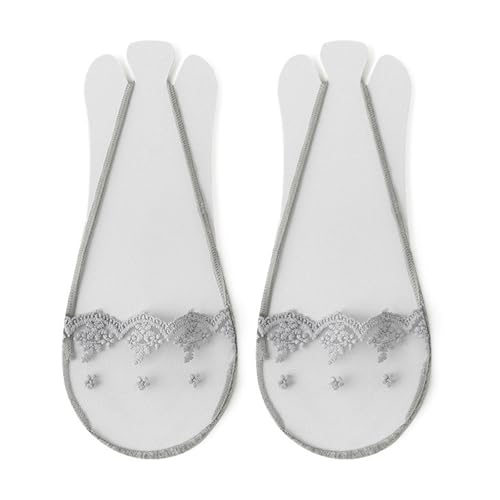 GKYQVE Komfort Unsichtbare Socken Mit Slingback Elastic Gurt Leichte Baumwollblume Spitze Halbzehen Liner Für Kleiderschuh Unsichtbare Frauen von GKYQVE