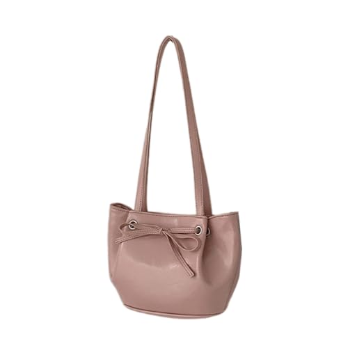 GKYQVE Korean Elegant Sweet Bowknot PU Leder Achselstasche Einfache Einfarbige Umhängetasche Make Up Handtasche Geldbeutel Für Frauen PU Leder Handtasche von GKYQVE