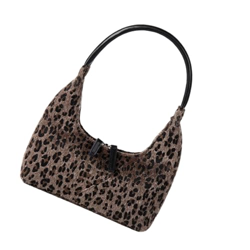 GKYQVE Koreanische Plüsch Leoparden Muster Retro Handheld Taschen Mode Abendtaschen Trendige Frauen Für Cocktail Hochzeitsfeier Weiche Plüsch von GKYQVE