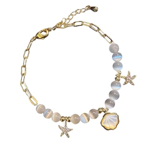 GKYQVE Leichte Glasperlen Mit Meeres Inspiriertem Armalist Minimalistischem Handchain Accessoire Für Lässige Oder Formelle Verschleiß Leichter Stilvoller Modezubehör von GKYQVE