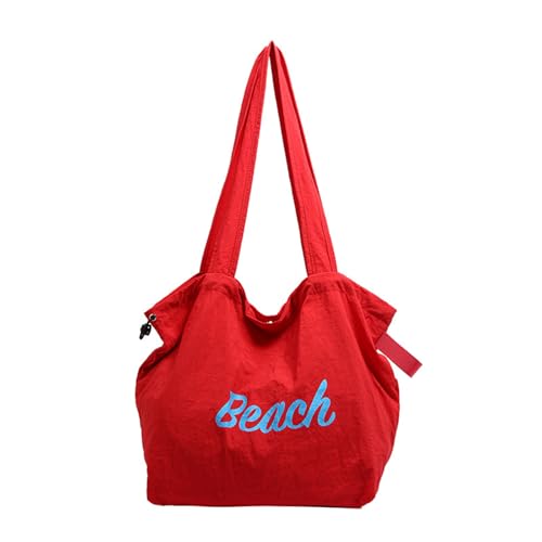 GKYQVE Mehrzweck Leinwand Carryall Umhängetasche Mit Buchstabendruck Für Tägliche Essentielle Wichtige Kapazität Handtasche Achselstätte Täglich Essentiell von GKYQVE