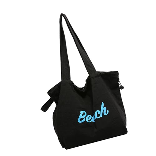 GKYQVE Mehrzweck Leinwand Carryall Umhängetasche Mit Buchstabendruck Für Tägliche Essentielle Wichtige Kapazität Handtasche Achselstätte Täglich Essentiell von GKYQVE