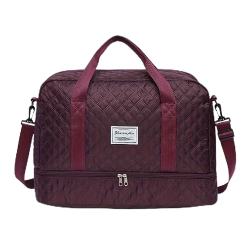 GKYQVE Mehrzweck Sport Tasche Große Schulter Mit Bequemen Seitentaschen Und Nasse Trockentrennung Baumwollhandtasche Für Männer Schulter von GKYQVE