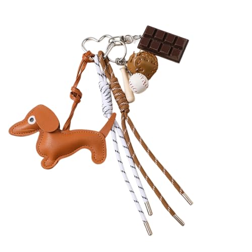GKYQVE Mehrzweckdachshund Schlüsselhalter Stabiler PU von GKYQVE