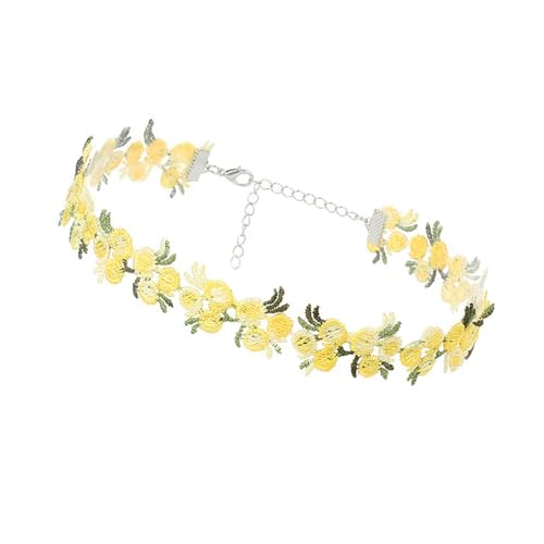 GKYQVE Mehrzweckweiche Touch Blumen Spitzen Halskette Tragbares Accessoire Für Frauengeschenke Um Jedes Outfit Elegant Vielseitig Zu Verbessern Choker von GKYQVE