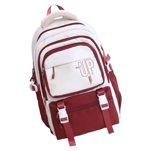 GKYQVE Mode Mehrere Taschen Nylon Rucksack Für Schule Und Reisen Unisex Student Laptop Book Tasche Große Kapazität Jungen Mädchen Mädchen von GKYQVE