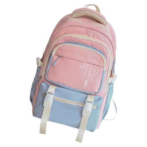 GKYQVE Mode Mehrere Taschen Nylon Rucksack Für Schule Und Reisen Unisex Student Laptop Book Tasche Große Kapazität Jungen Mädchen Mädchen von GKYQVE