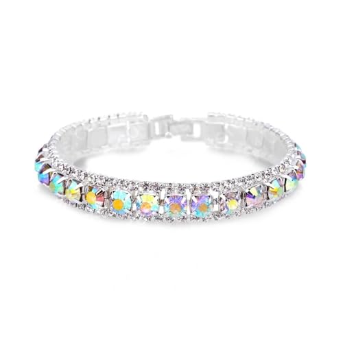 GKYQVE Mode Sterlings Silber Farbarmband Mit Robuster Legierung Und Österreichischem Kristalle Accessoire Für Trendige Frauen Damen Silber Armband GKYQVE Mode Sterlings Silber Farbarmband Mit Robuster Legierung Und Österreichischem Kristalle Accessoire Für Trendige Frauen Damen Silber Armband von GKYQVE
