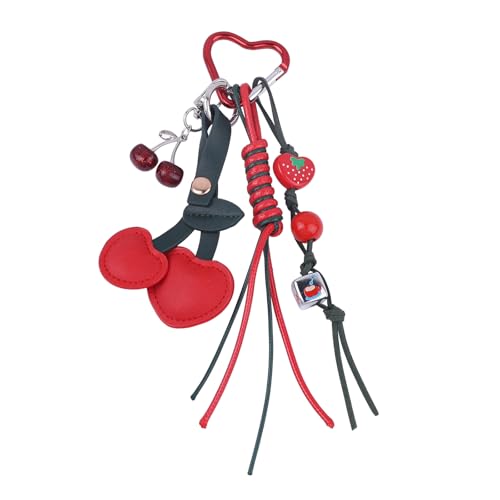 GKYQVE Modefrucht Inspirierte Schlüsselbund Stilvolle Tasche Charme Praktische Geflochten von GKYQVE