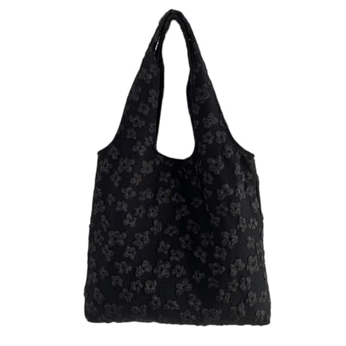 GKYQVE Modische Strukturierte Blumenumhängetasche Nylon Carryall Achselbeutel Lässige Handtasche Für Moderne Frauen Tägliche Verwendung Von Averarm Taschen Für Frauen von GKYQVE