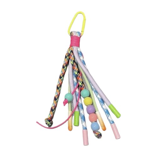 GKYQVE Multifunktional Gewebter Schlüsselbeutel Anhänger Schüler Shoolbag Dekorationszubehör Geschenk Mode Farbenfrohe Schlüsselringschlüsselschmuck von GKYQVE