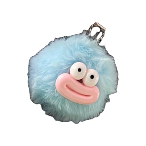 GKYQVE Pelzige Plüschkugeln Schlüsselring Anhänger Mit Einzigartigen Wurstmund Designs Rucksack Schlüsselbeutel Charme Geschenk Für Frauen Studenten Rucksack Ornament von GKYQVE