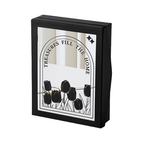 GKYQVE Praktische PU Ohrring Organisatoren Kreative Schmuckbuchringe Für Frauen Die Für Reisen Und Den Täglichen Gebrauch Kreatives Schmuckbuch Geeignet Sind von GKYQVE