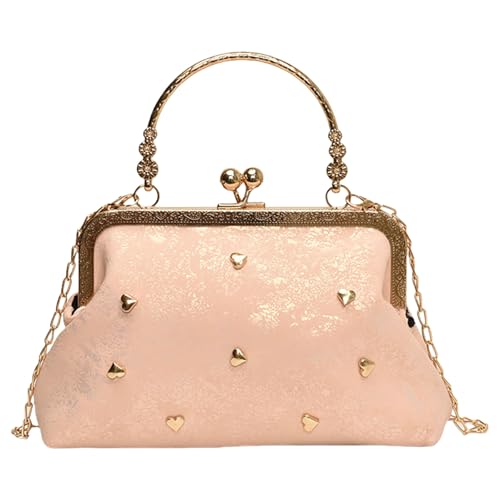 GKYQVE Raffinierte Frauenabendasche Mit Herzverzerrung Stilvolle Crossbody Tasche Schulterbeteiligung Für Weddomg Party Coin Wallet von GKYQVE