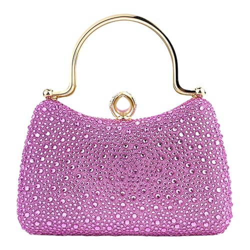 GKYQVE Raffinierte Party Handtasche Abendtasche Mit Strasssteinen Detail Geräumiger Crossbody Taschen Schultertasche Für Damenveranstaltungen Accessoire von GKYQVE