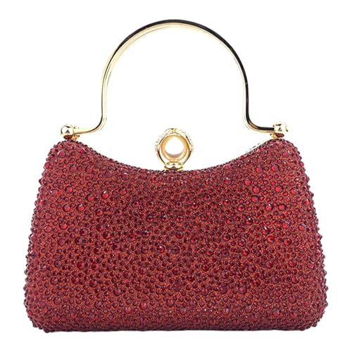 GKYQVE Raffinierte Party Handtasche Abendtasche Mit Strasssteinen Detail Geräumiger Crossbody Taschen Schultertasche Für Damenveranstaltungen Accessoire von GKYQVE