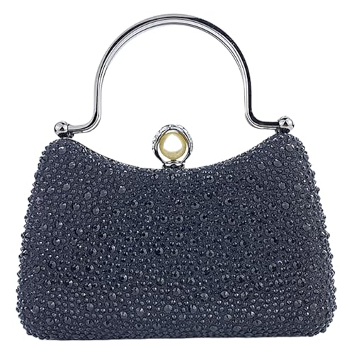 GKYQVE Raffinierte Party Handtasche Abendtasche Mit Strasssteinen Detail Geräumiger Crossbody Taschen Schultertasche Für Damenveranstaltungen Accessoire von GKYQVE