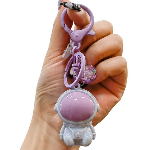 GKYQVE Rainbow Astronaut Keychain Schöne Designs Modezubehör Für Frauen Und Kinder Tragbar Für Rucksäcke Und Autoschlüssel Fashion Keychain von GKYQVE