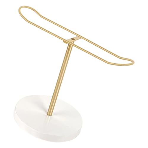 GKYQVE Raumsparende Haarklauen Clip Organizer Metallrahmen Mit Hölzernen Basis Dekorativen Lagerregal Für Mädchen Frauen Baby Haarzubehör Displatz Rack von GKYQVE