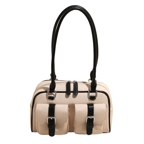 GKYQVE Retro Handtasche Für Frauen Weiche PU Umhängetaschen Große Kapazität Unterarm Geldbeutel Abendbeutel Mit Bequemer Riemen Praktische PU Arbeitstasche von GKYQVE