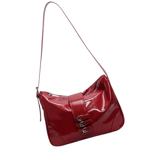 GKYQVE Retro Unterarm Tasche PU Leder Crossbody Tasche Freizeit Handtasche Vielseitige Umhängetaschen Mit Taschen Für Frauen PU ABERARM Geldbörse von GKYQVE