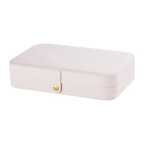 GKYQVE Schmuckkoffer Mit Fächern PU Leder Schmuckschachtel Elegante Schmuck Organisatoren Mit Trennwaren Geschenk Für Frauen Multi Fach Organisator von GKYQVE