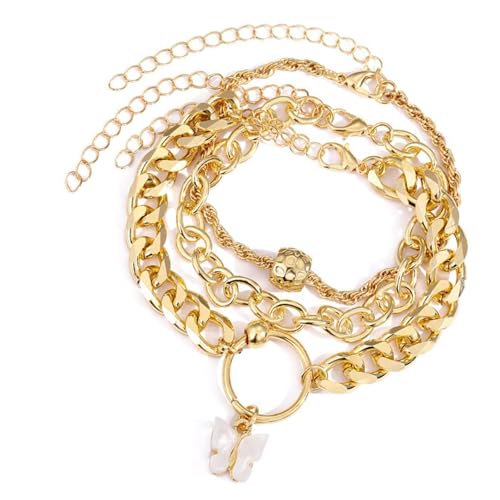GKYQVE Set Von 3 Stilvollem Perlenarmband Elegantes Handgefertigtes Armband Einstellbar von GKYQVE