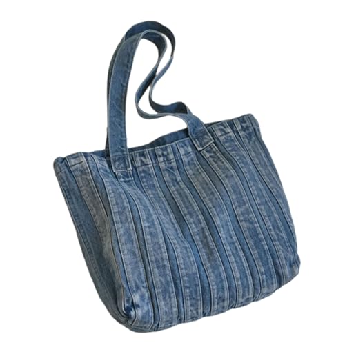 GKYQVE Stilvolle Große Jeans Umhängetasche Vielseitige Single Gurt Unterarm Freizeit Handtasche Für Die Arbeit Und Tägliche Verwendung Praktischer Komfortarbeit von GKYQVE