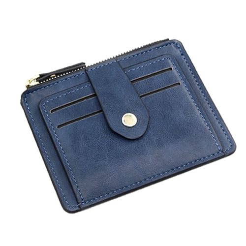 GKYQVE Stilvolle Männer Kleine Brieftasche Mit Organisierter Reißverschlussmünzentasche Und Mehreren Kartenschläfen PU Leder Kleinunternehmen Geldbörse PU Leder Brieftasche von GKYQVE