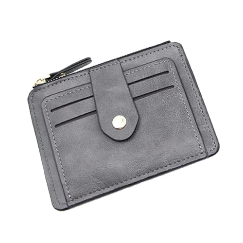 GKYQVE Stilvolle Männer Kleine Brieftasche Mit Organisierter Reißverschlussmünzentasche Und Mehreren Kartenschläfen PU Leder Kleinunternehmen Geldbörse PU Leder Brieftasche von GKYQVE