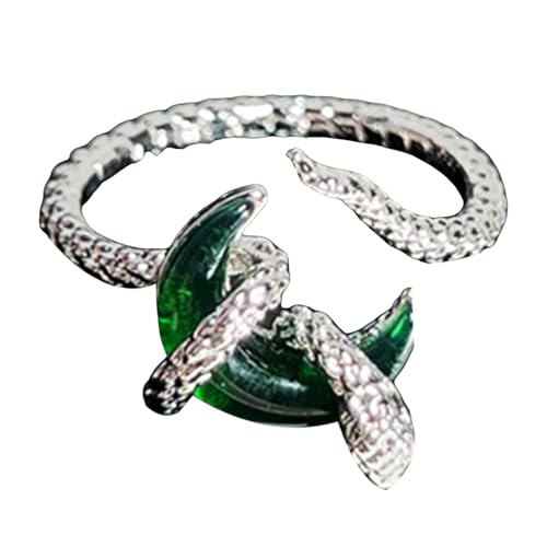 GKYQVE Stilvolle Verstellbare Ringe Mit Schlangendesigns Und Mondzubehör Für Den Täglichen Gebrauch Schmuck Statement Stücke Elegante Moderinge GKYQVE Stilvolle Verstellbare Ringe Mit Schlangendesigns Und Mondzubehör Für Den Täglichen Gebrauch Schmuck Statement Stücke Elegante Moderinge von GKYQVE