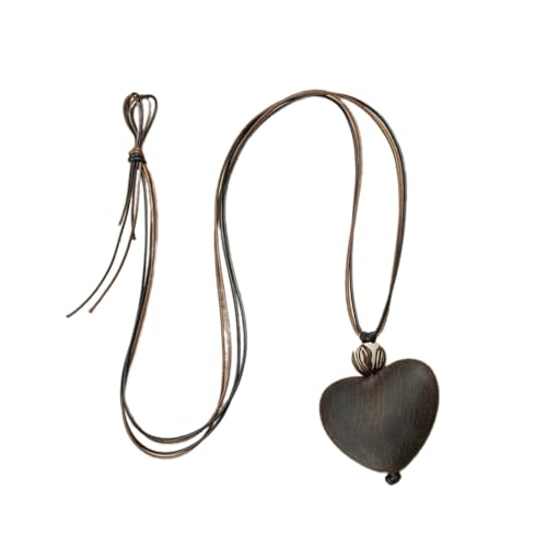 GKYQVE Tragbares Robustes Holz Herz Anhänger Halskette Accessoire Für Frauen Die Handgefertigte Künstler Modezubehör Schätzen GKYQVE Tragbares Robustes Holz Herz Anhänger Halskette Accessoire Für Frauen Die Handgefertigte Künstler Modezubehör Schätzen von GKYQVE