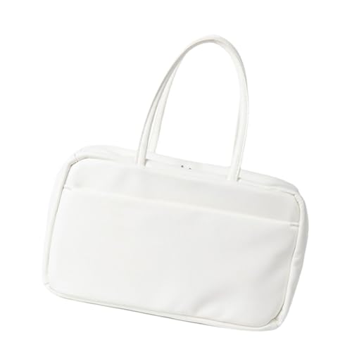 GKYQVE Trendy Damens Top Tasche PU Leder Handheld Taschen Reisen Lässig Satchel Retro Handtaschen Für Tägliche Essential Top Grifftasche von GKYQVE