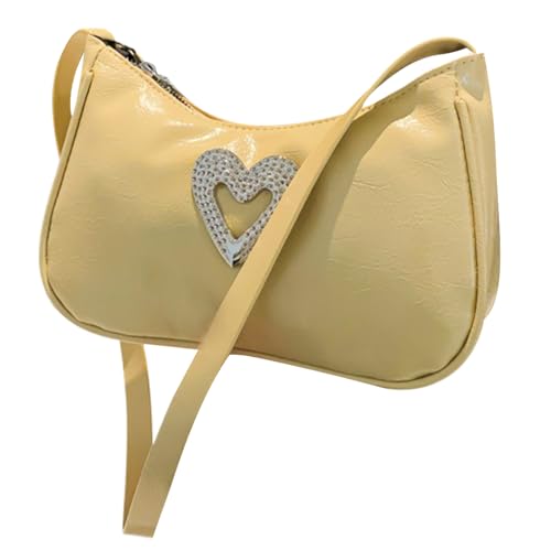 GKYQVE Umhängetasche Ästhetische Handtasche All Matching Crossbody Casual Messengers Trend Shopping Dating Dating Women Mode Schulter Ästhetischer Messenger Casual Crossbody Für Arbeit von GKYQVE